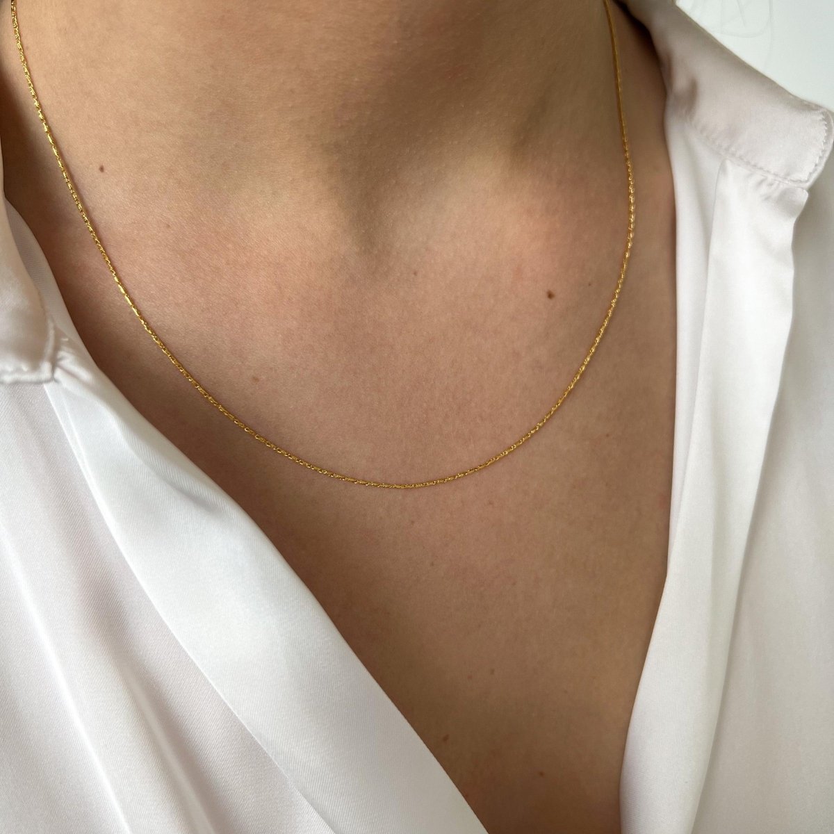 Base Mini Fine Necklace - ByNouck Jewelry