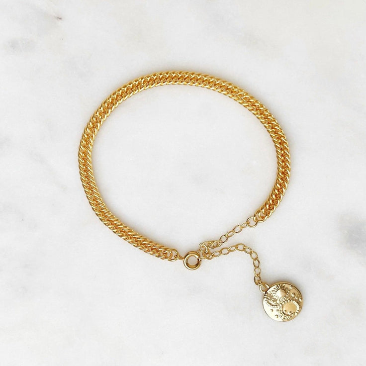 Bracelet Small Curb Mystic - ByNouck Jewelry