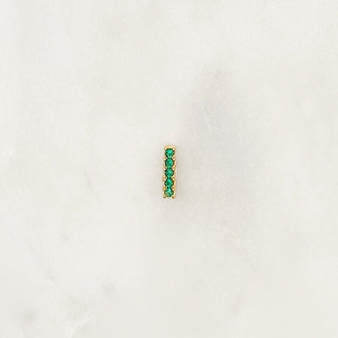 Earstud Green Staple - ByNouck Jewelry