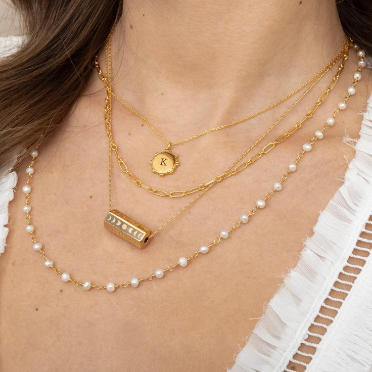 Necklace Long Pearl Chain - ByNouck Jewelry