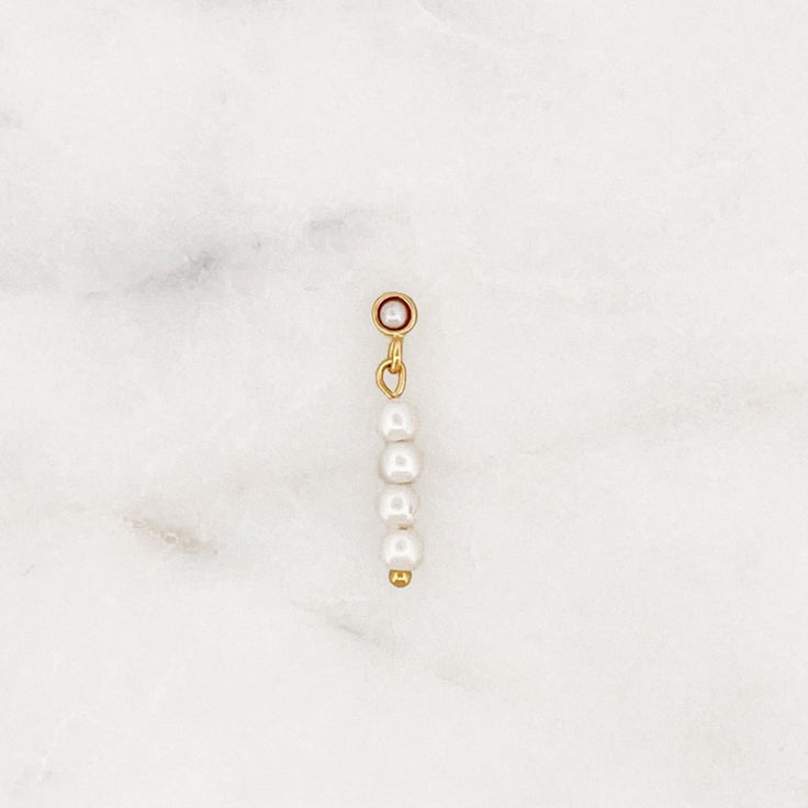 Pearl Earpin Beads - ByNouck Jewelry