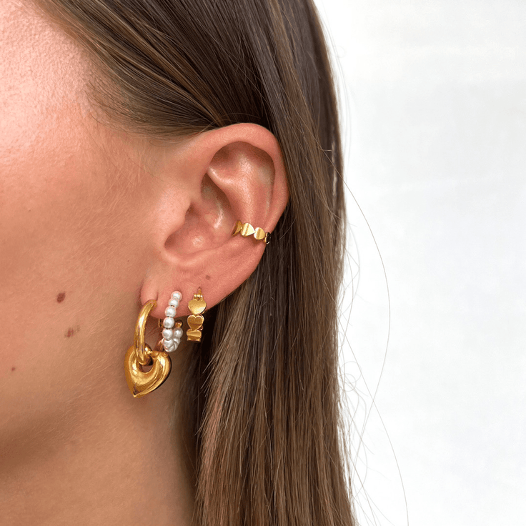 Pearl Hoop Set - ByNouck Jewelry