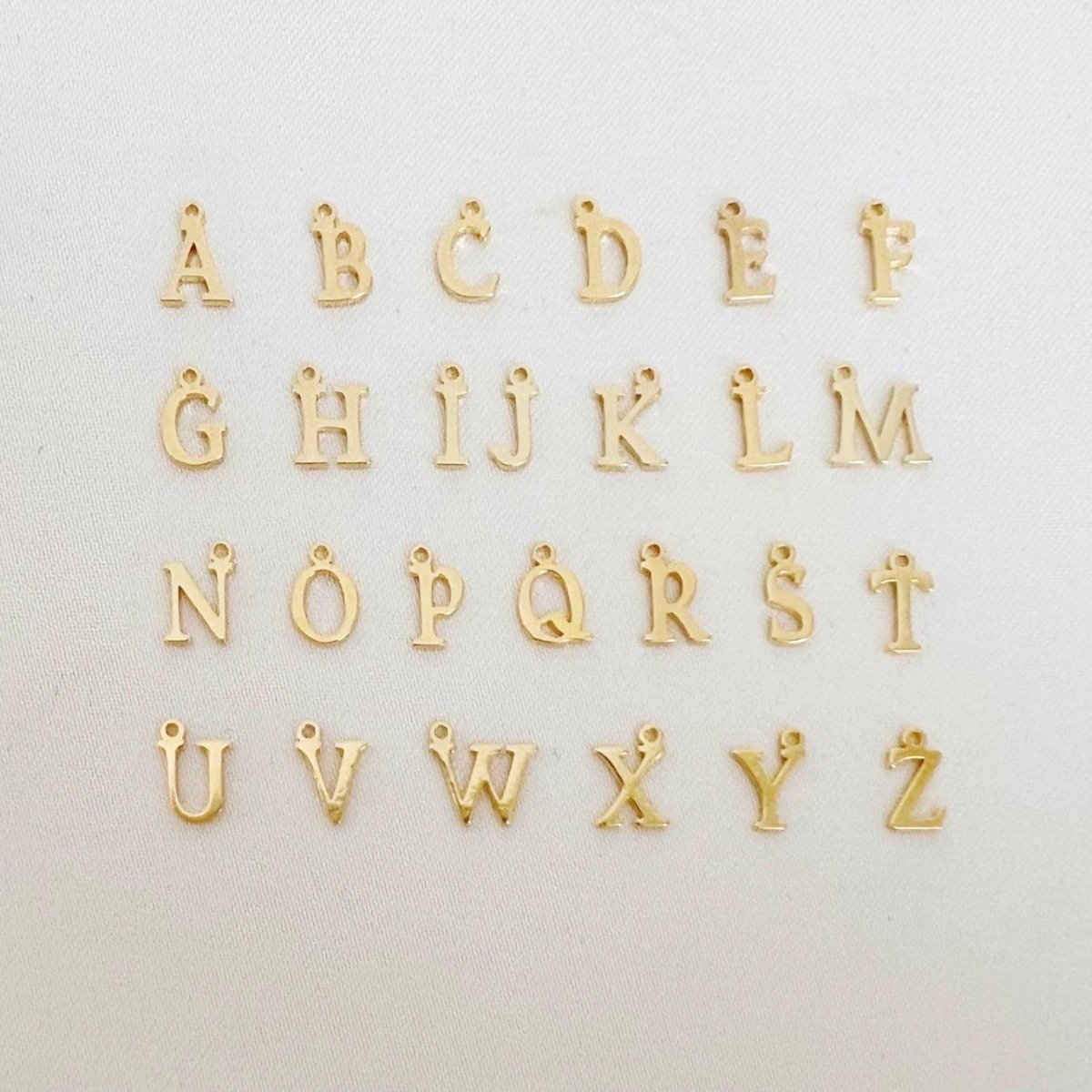 Threader Tiny Initial - ByNouck Jewelry
